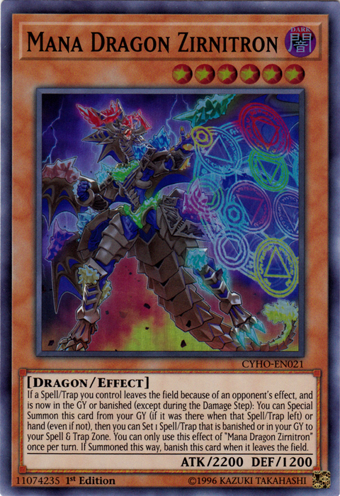 Mana Dragon Zirnitron [CYHO-EN021] Super Rare