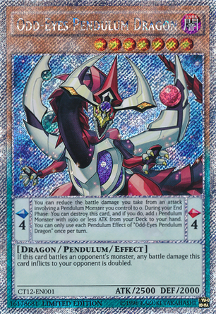 Odd-Eyes Pendulum Dragon [CT12-EN001] Secret Rare